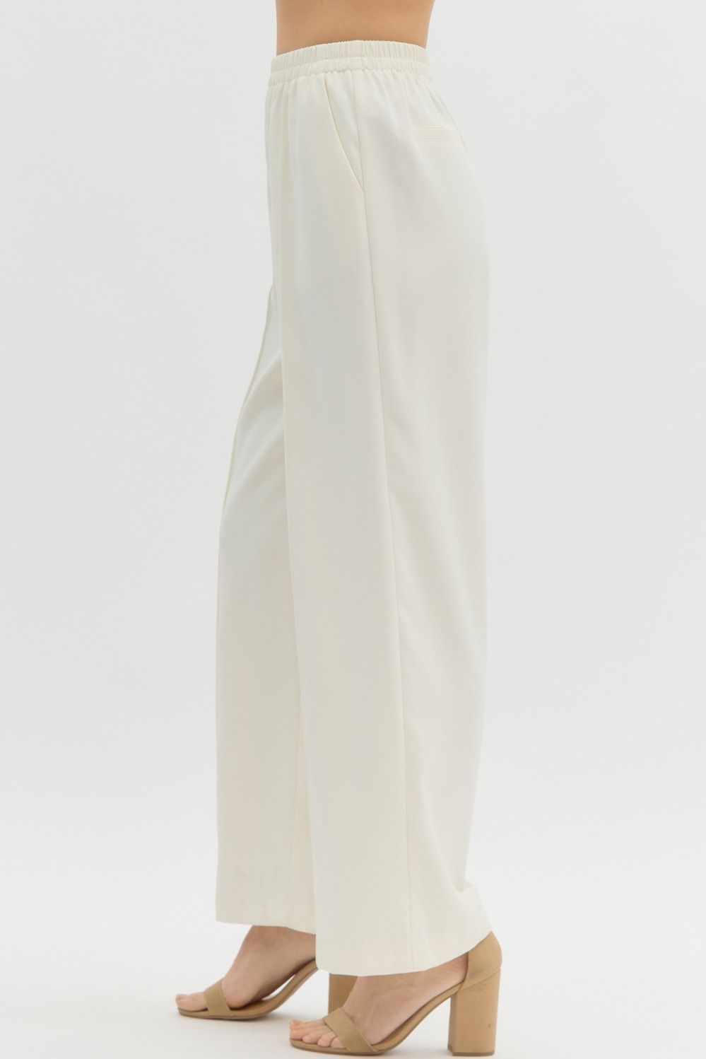 Ashely Pintuck Straight Leg Trouser Pant