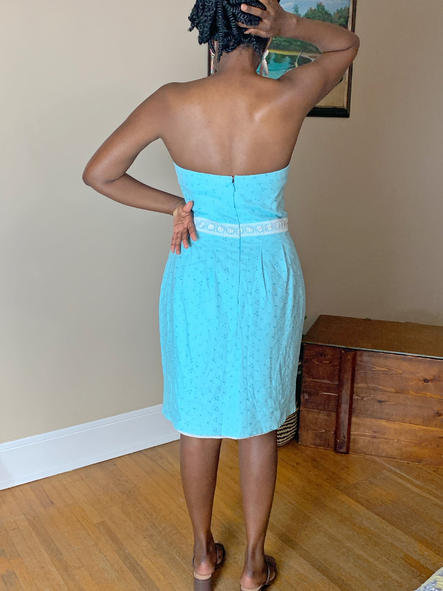 Strapless Eyelet Dress ~ Original Design