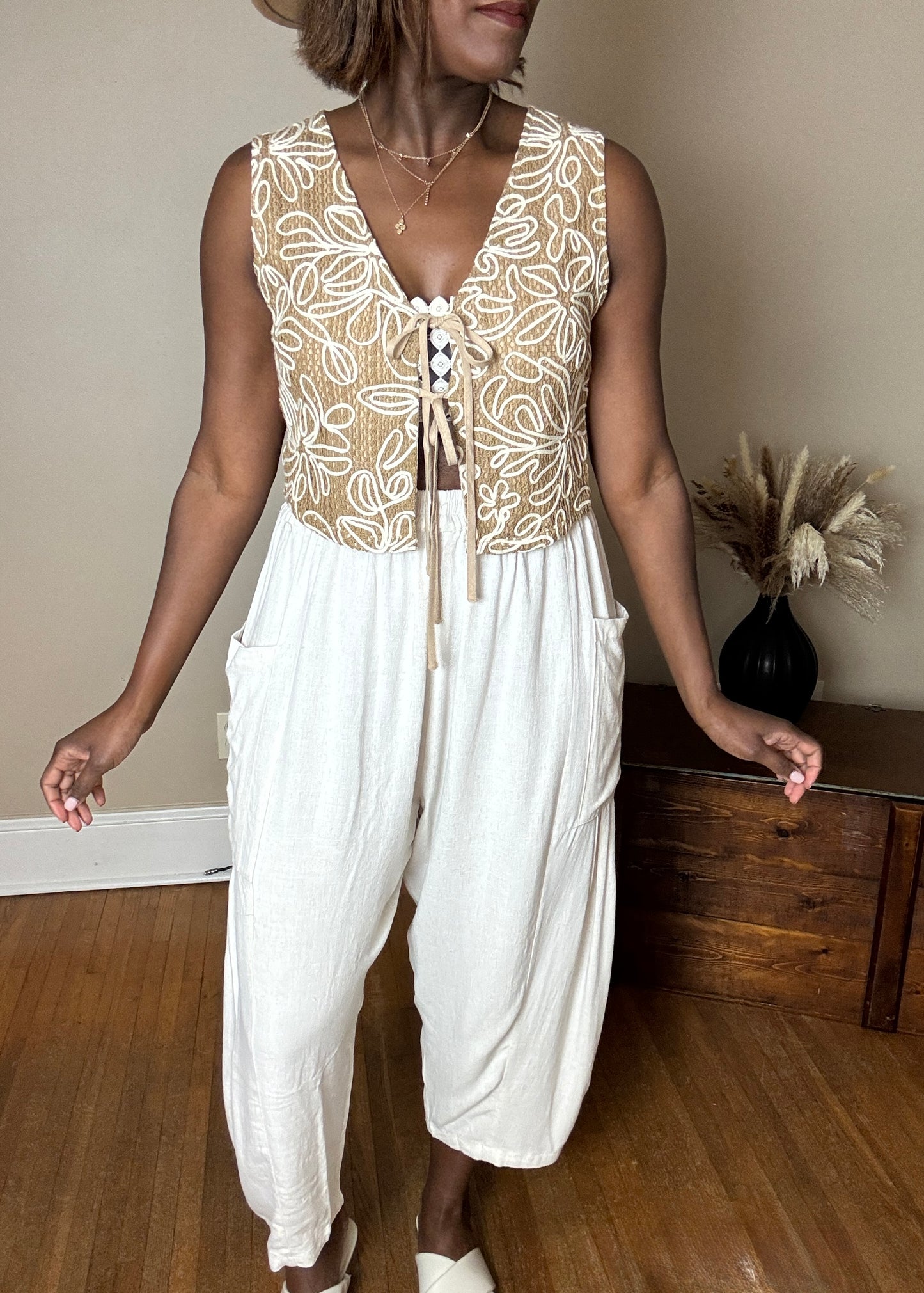 Trina Barrel Linen Pants