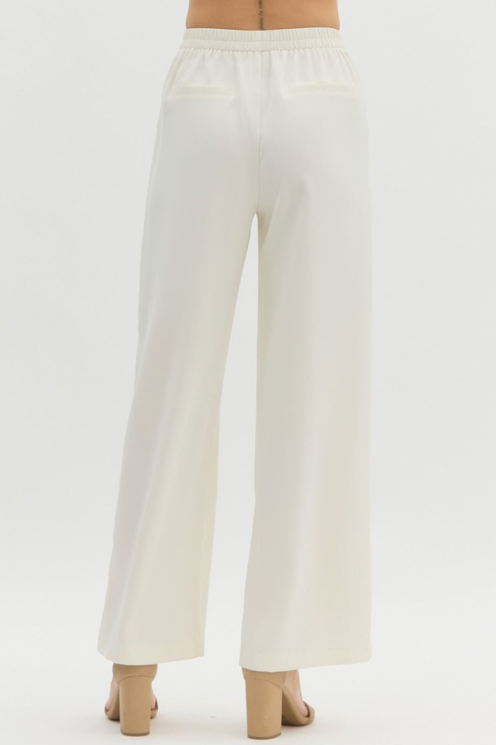 Ashely Pintuck Straight Leg Trouser Pant