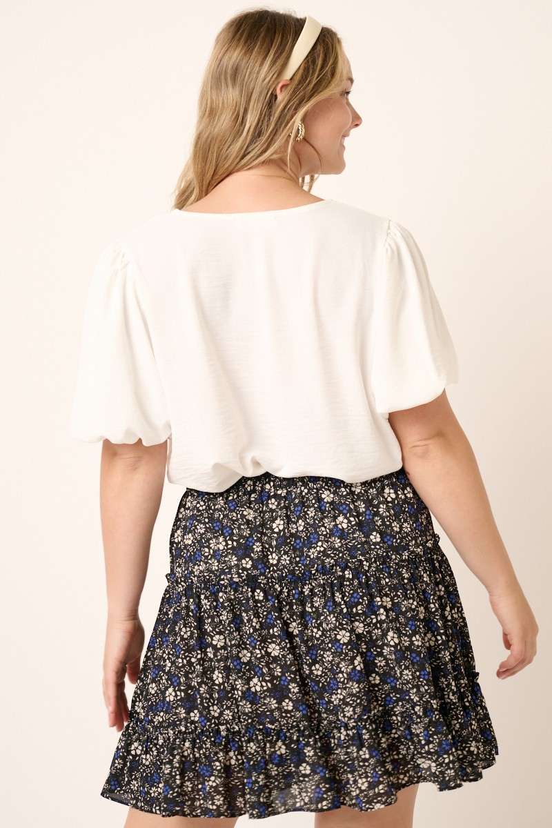 PLUS- Chelsea Airflow Bubble Sleeve Top