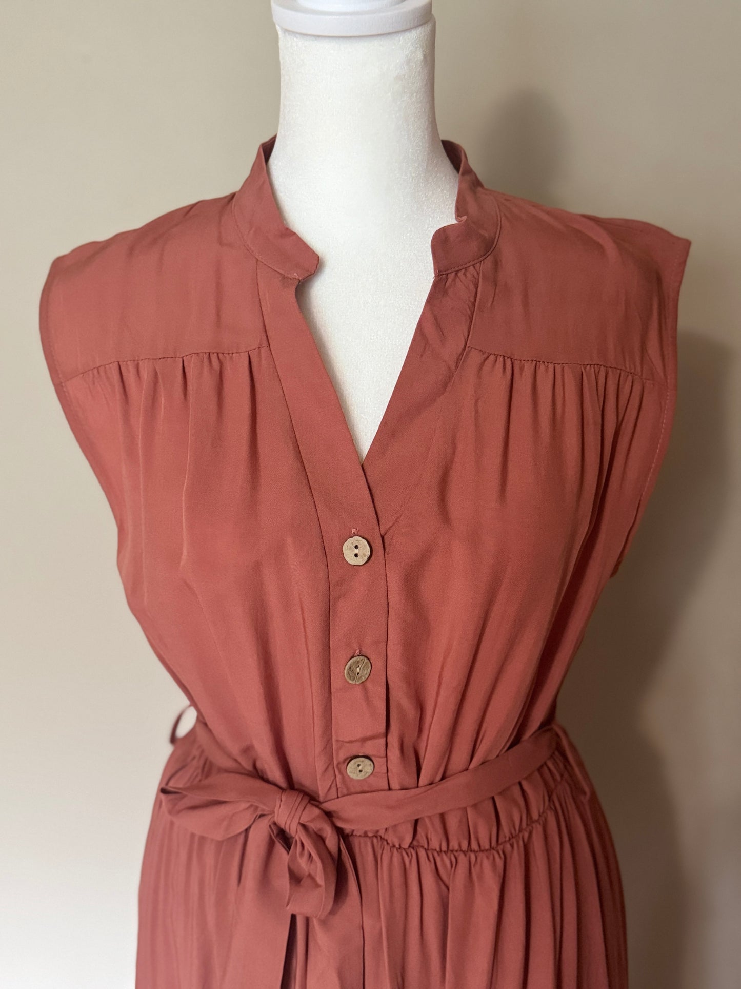 Breezy Sleeveless Tiered Maxi Dress