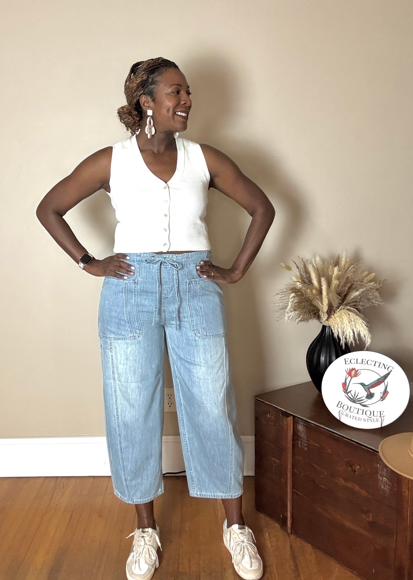 Tammi Drawstring Barrel Pants