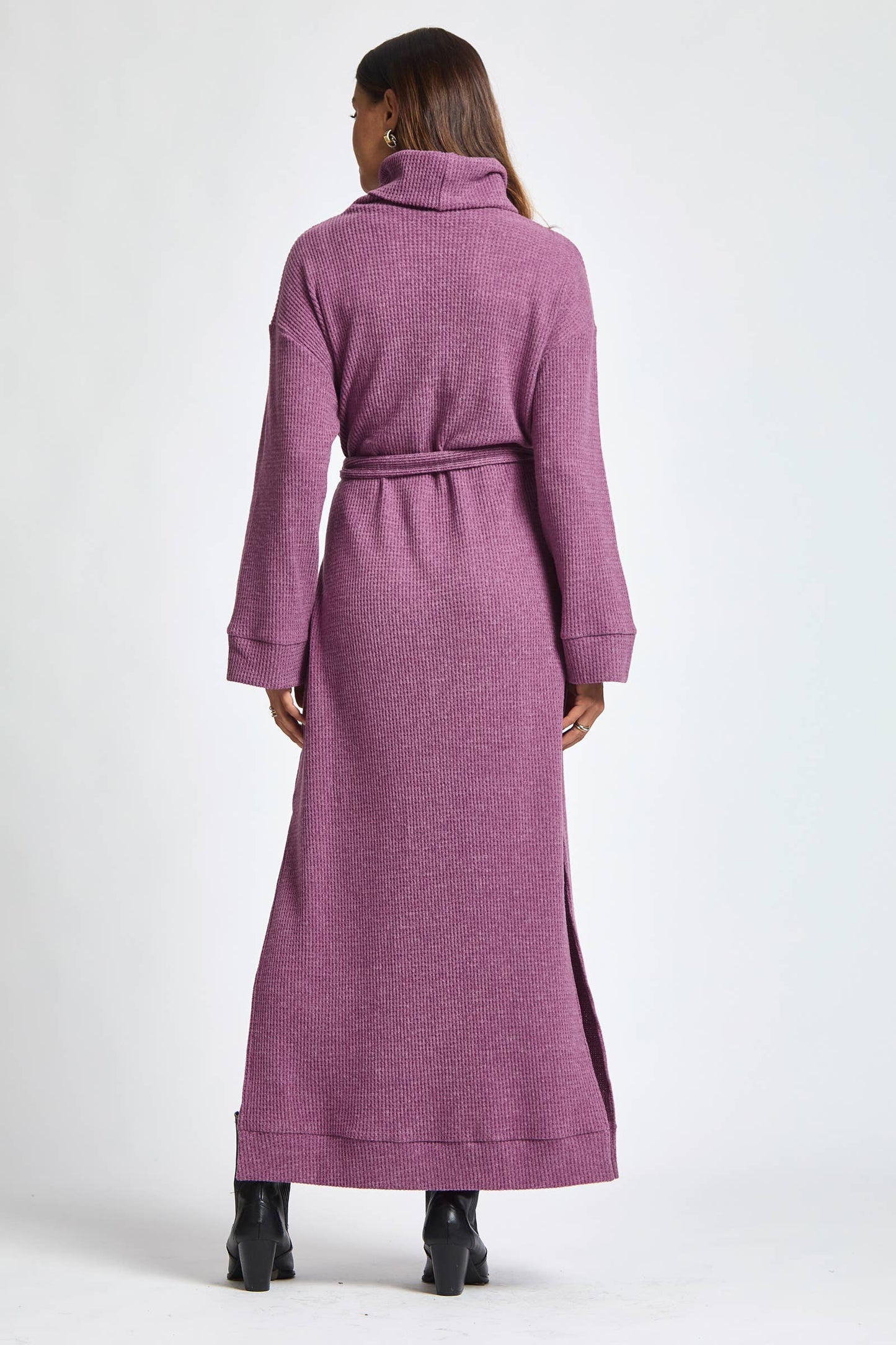 Brushed Thermal Cowl Maxi Dress – The Lisette