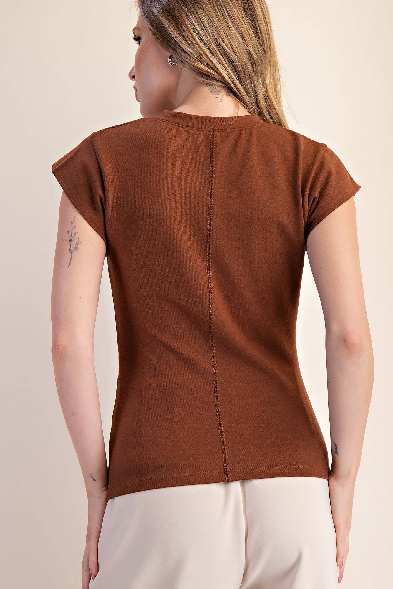 Structured Cap Sleeve Top – Ceci