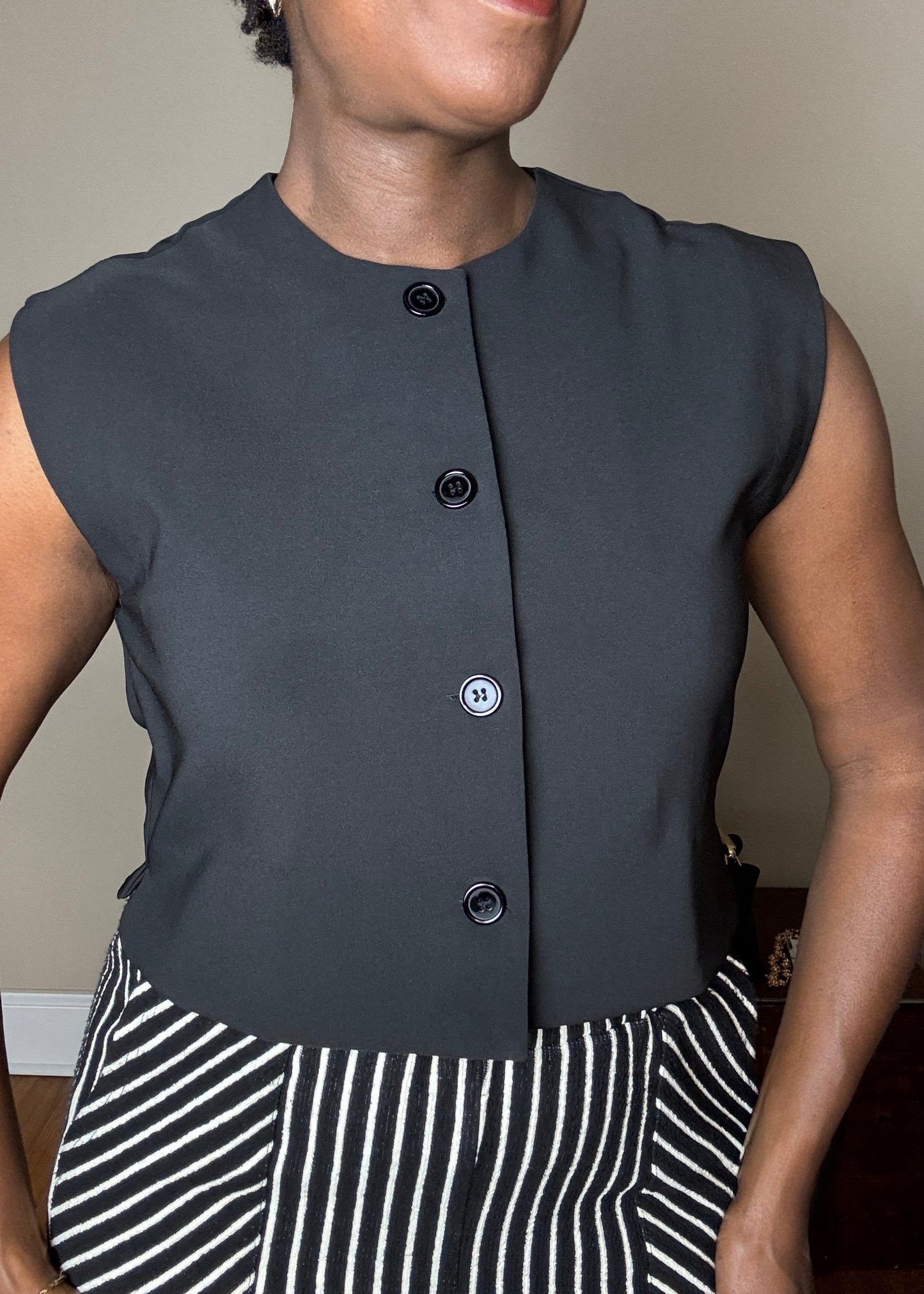 Carrie Button Front Top