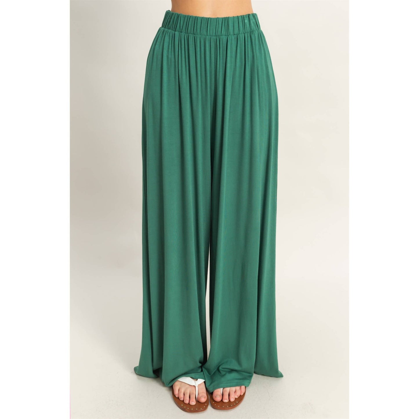 Saide Jersey Tee And Flowy Pants Set