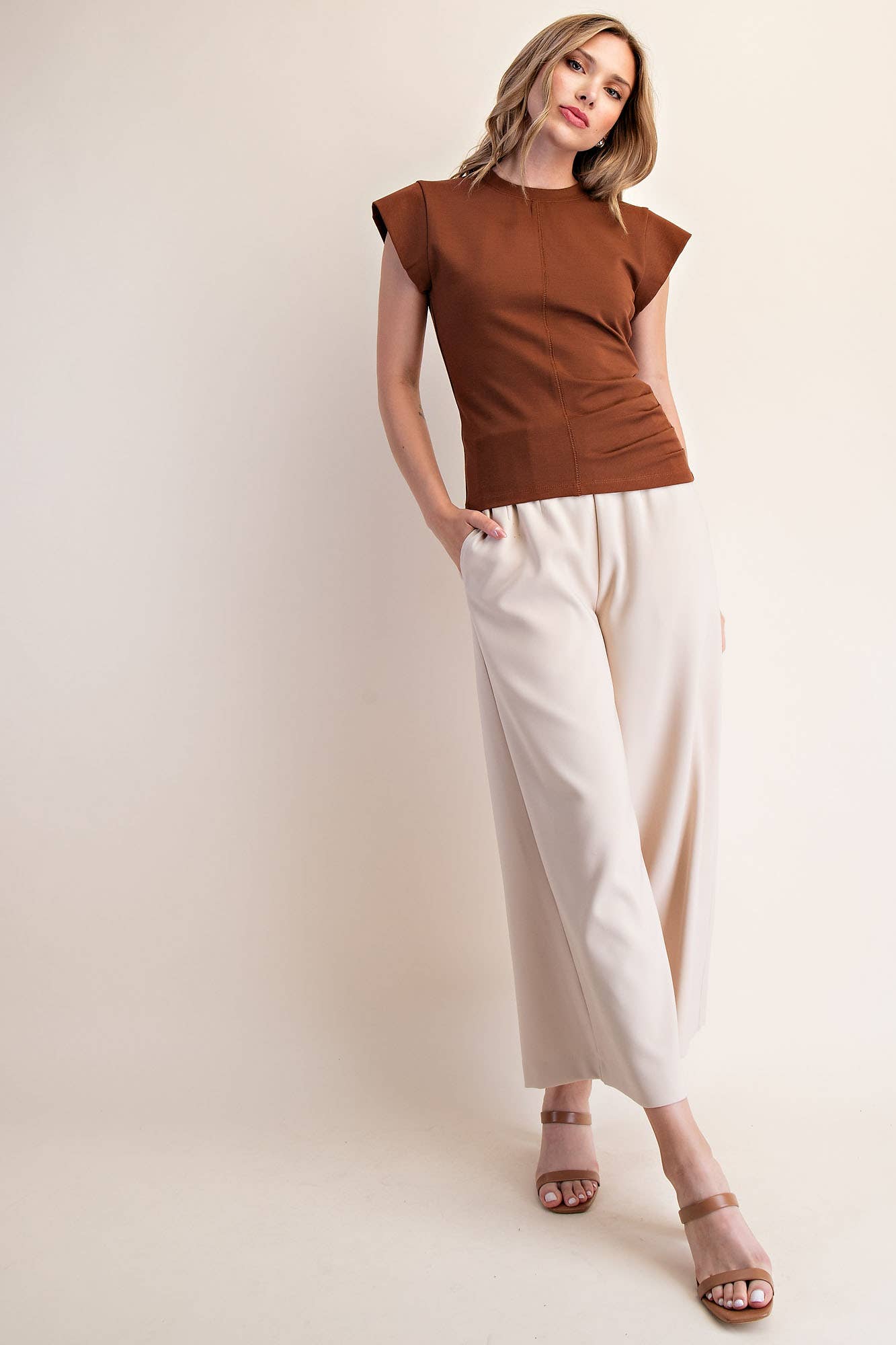 Structured Cap Sleeve Top – Ceci