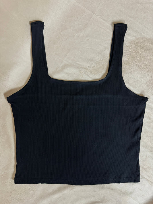 PLUS SIZE SQUARE NECK TANK TOP