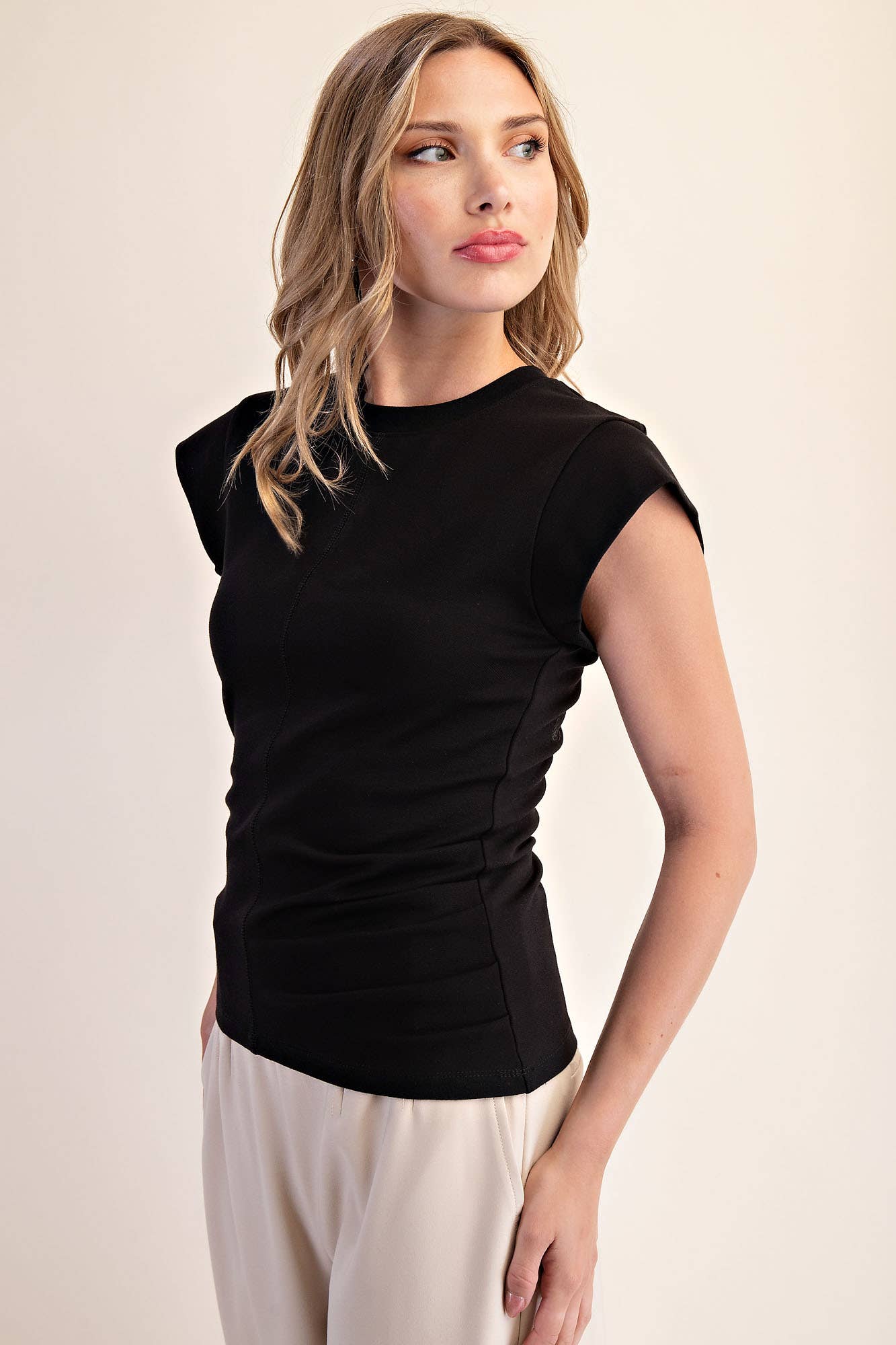Structured Cap Sleeve Top – Ceci