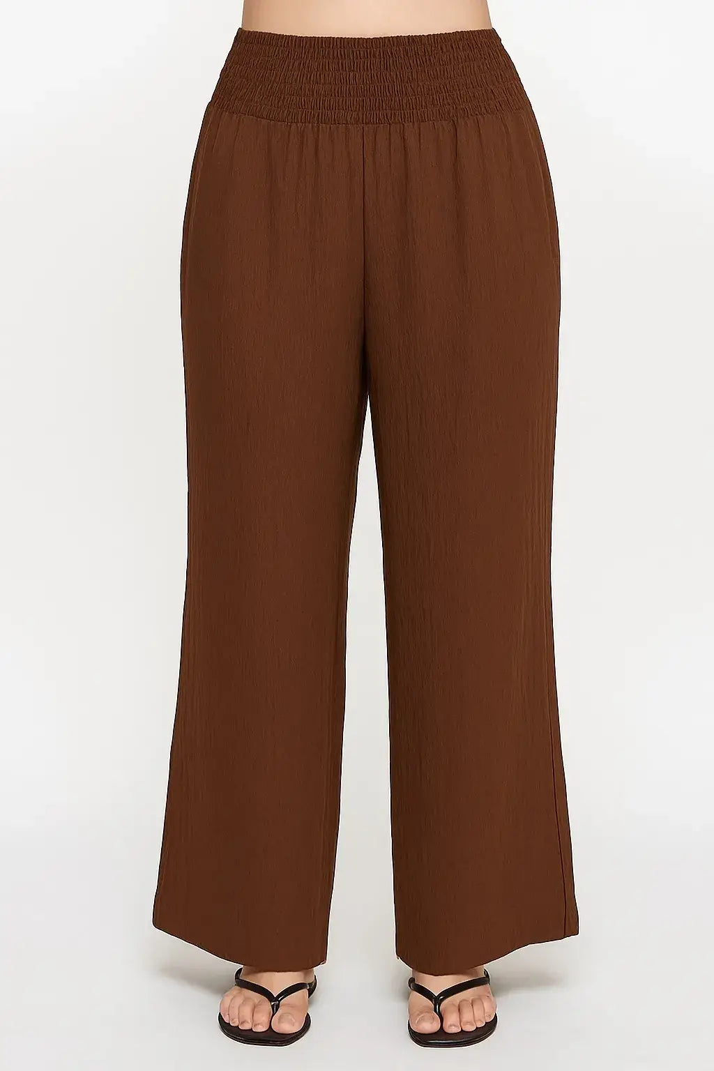 Plus Size Wide Leg Smocked Waist Pants – Carmen Pants