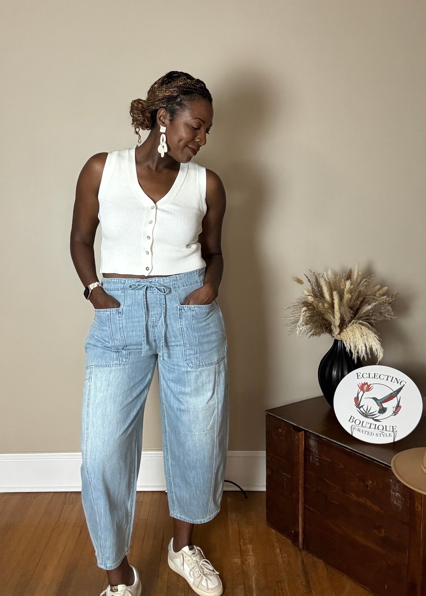 Tammi Drawstring Barrel Pants