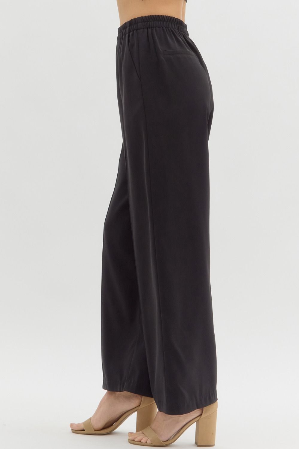 Ashely Pintuck Straight Leg Trouser Pant