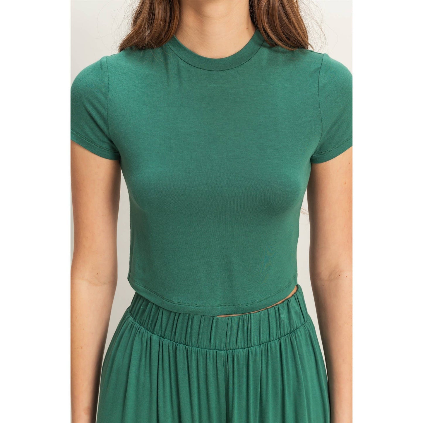 Saide Jersey Tee And Flowy Pants Set