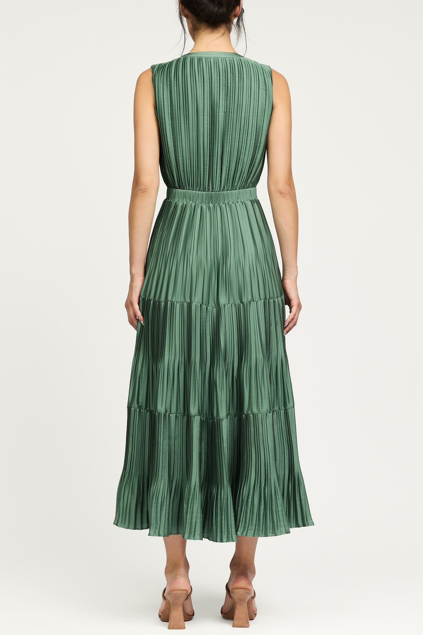 Bethany Pleated Tiered Dress
