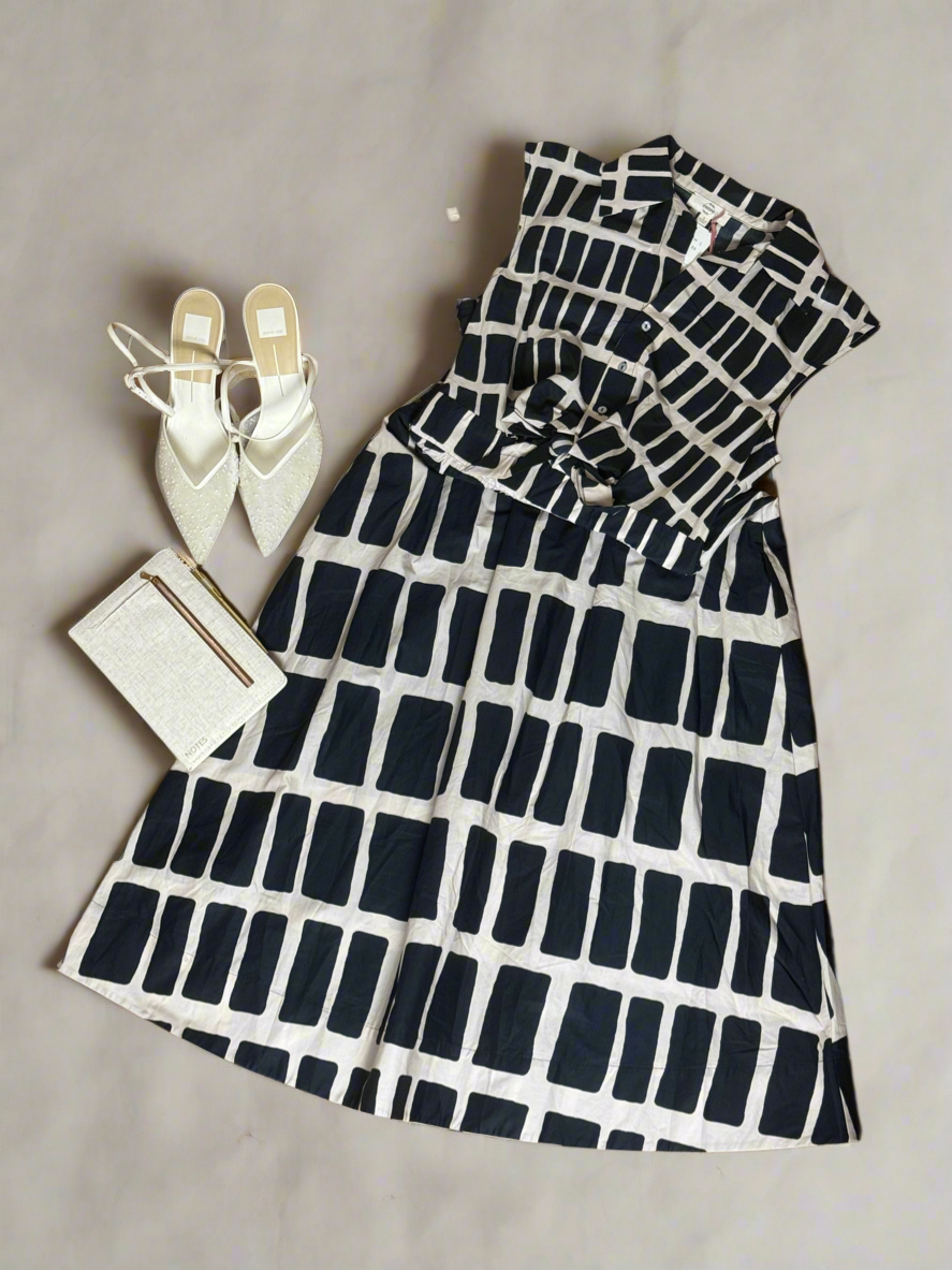 Brooklyn Geo-Print Midi Dress