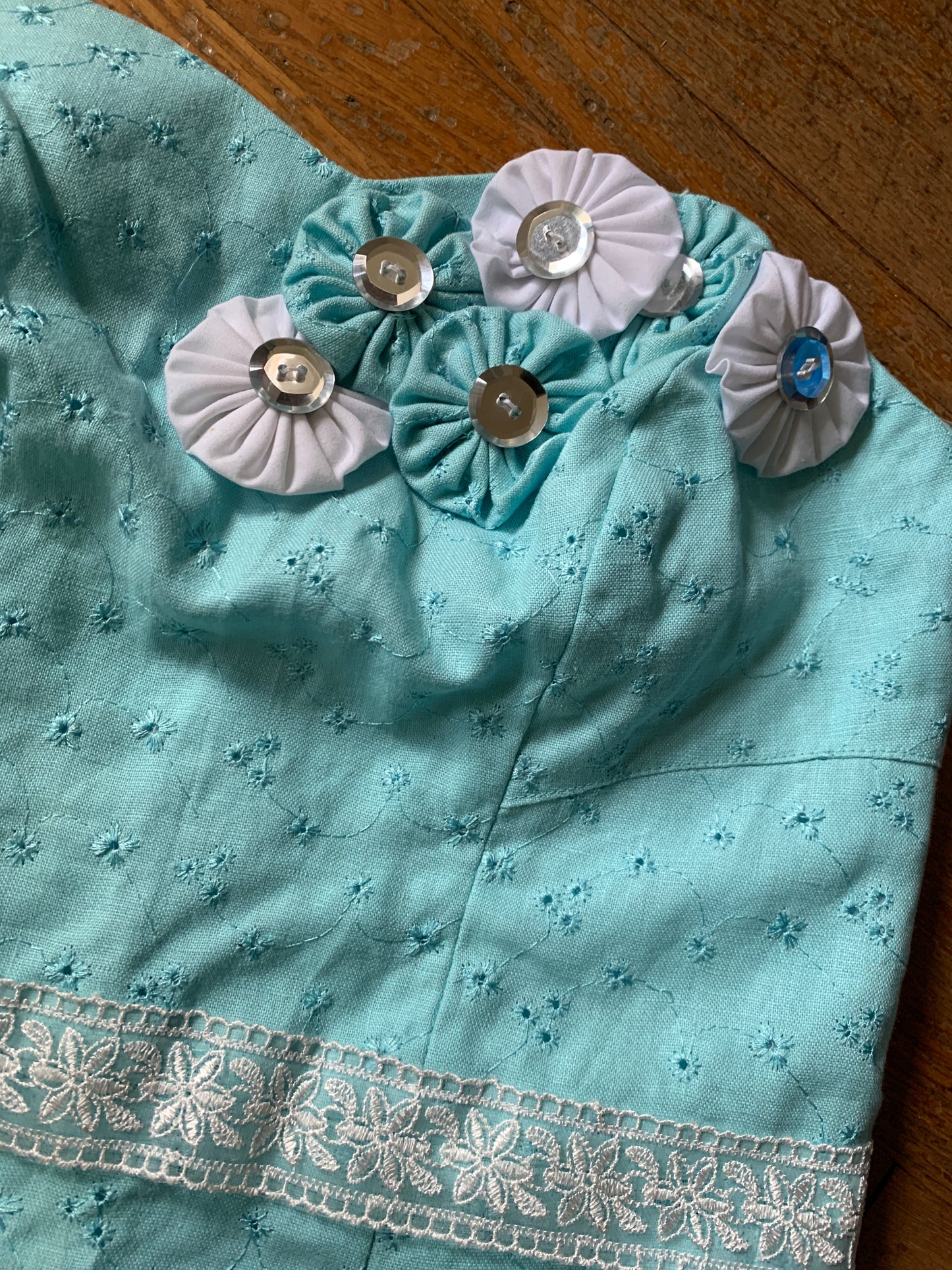 Strapless Eyelet Dress ~ Original Design