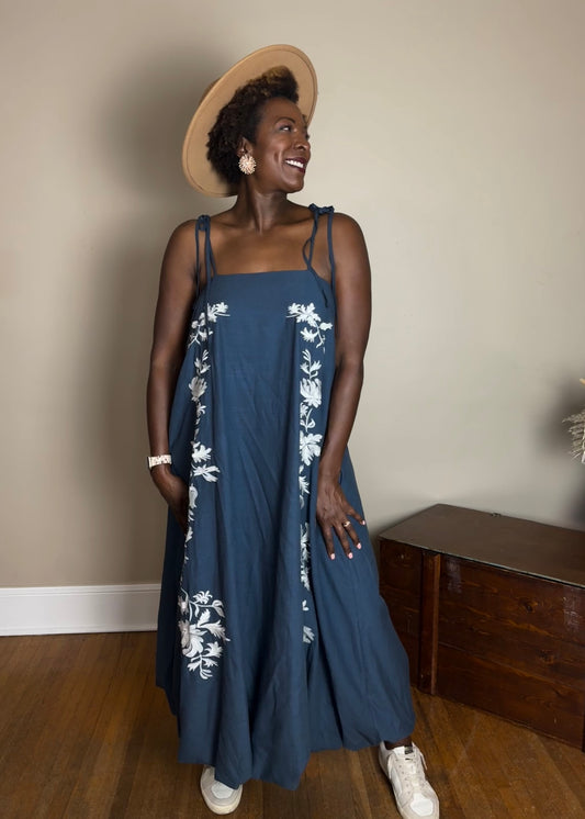 Bubble Hem Maxi Dress
