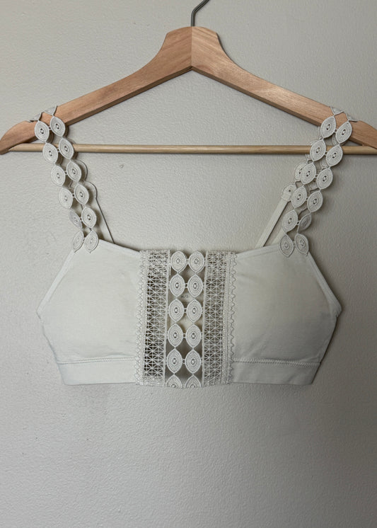Boho Eye Lace Applique Bralette