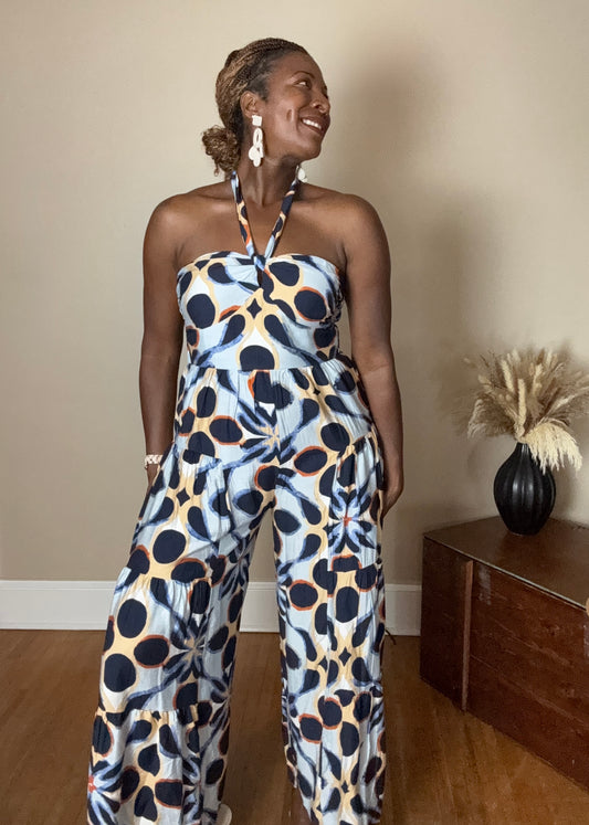 Layne Tied Halter Neck Jumpsuit