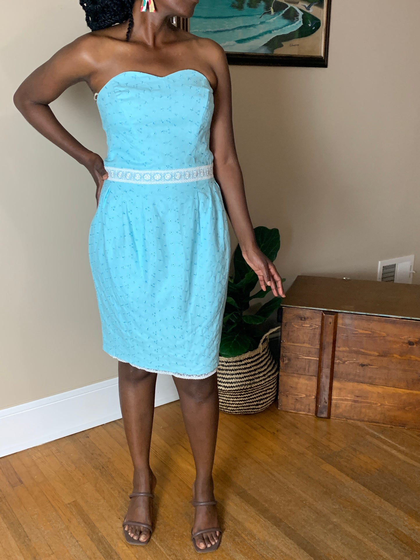 Strapless Eyelet Dress ~ Original Design