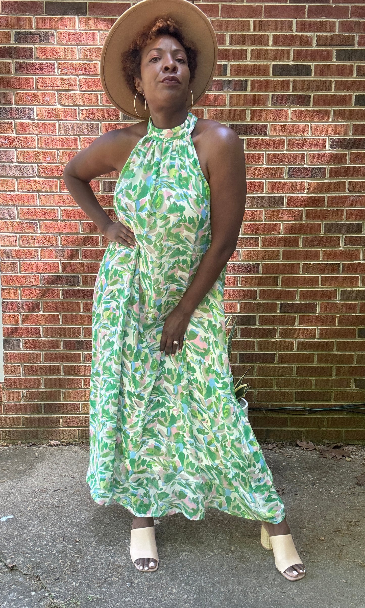 Bella Maxi Halter Dress