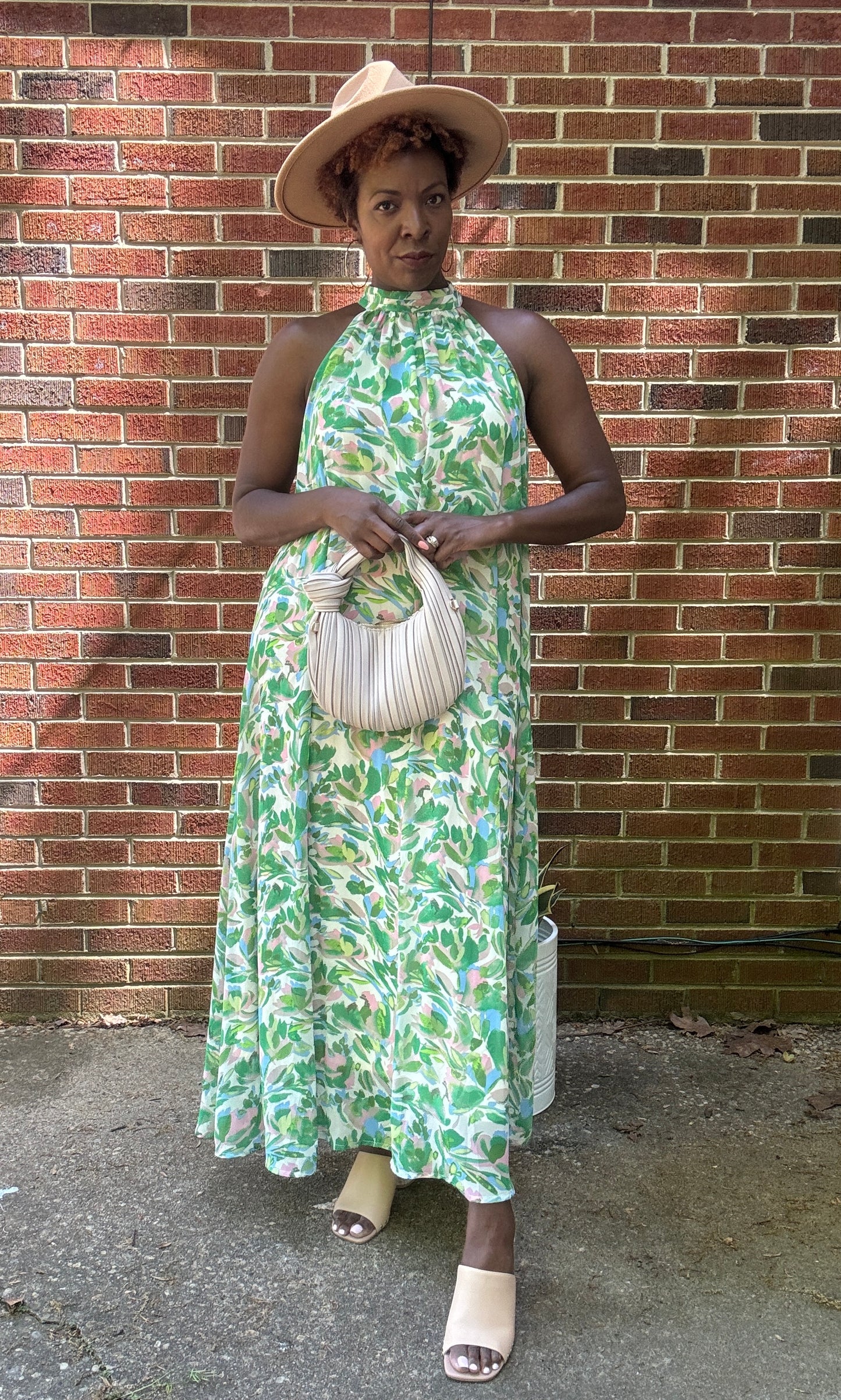 Bella Maxi Halter Dress