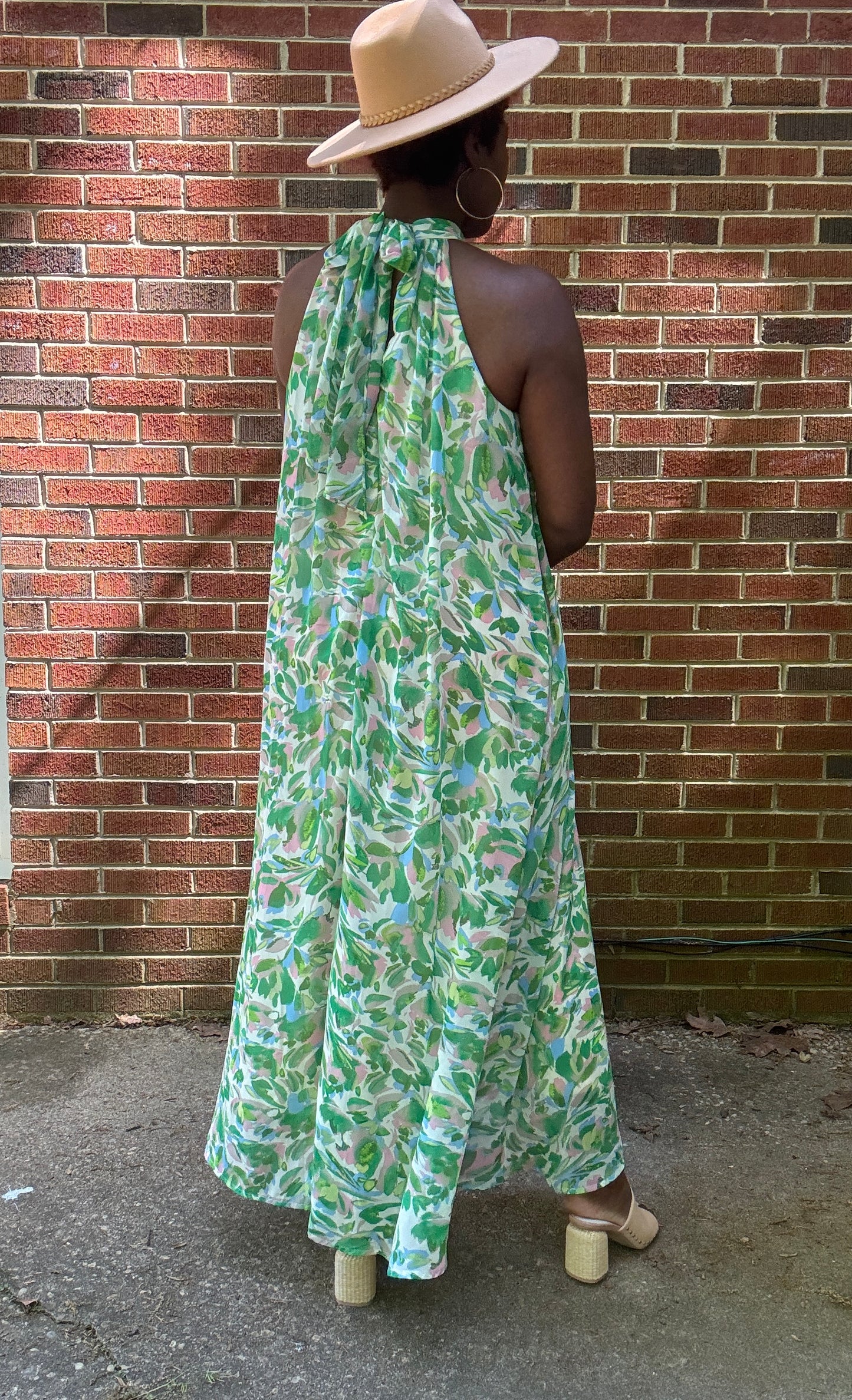 Bella Maxi Halter Dress