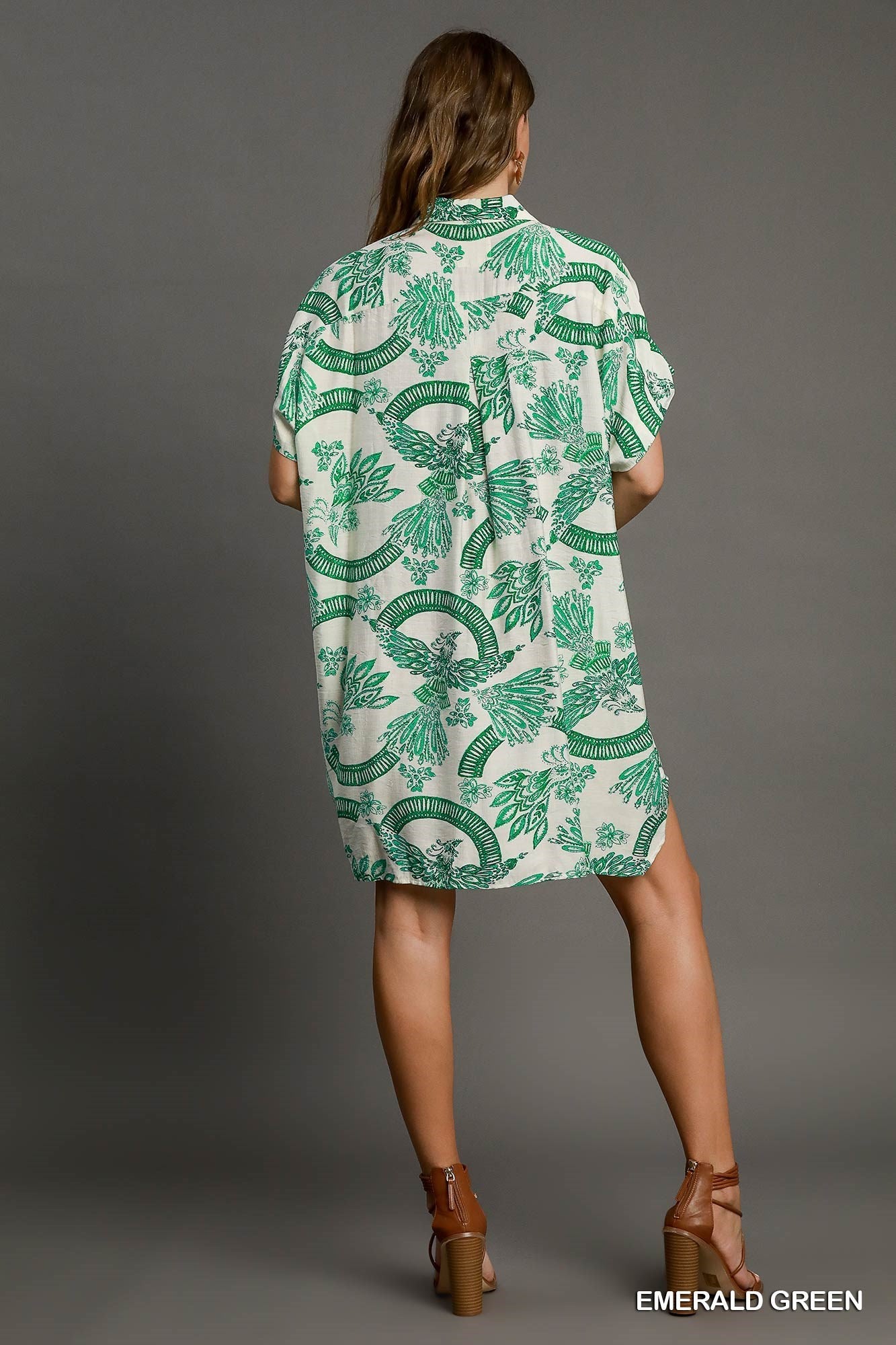 Bailey Printed Button Front Dress
