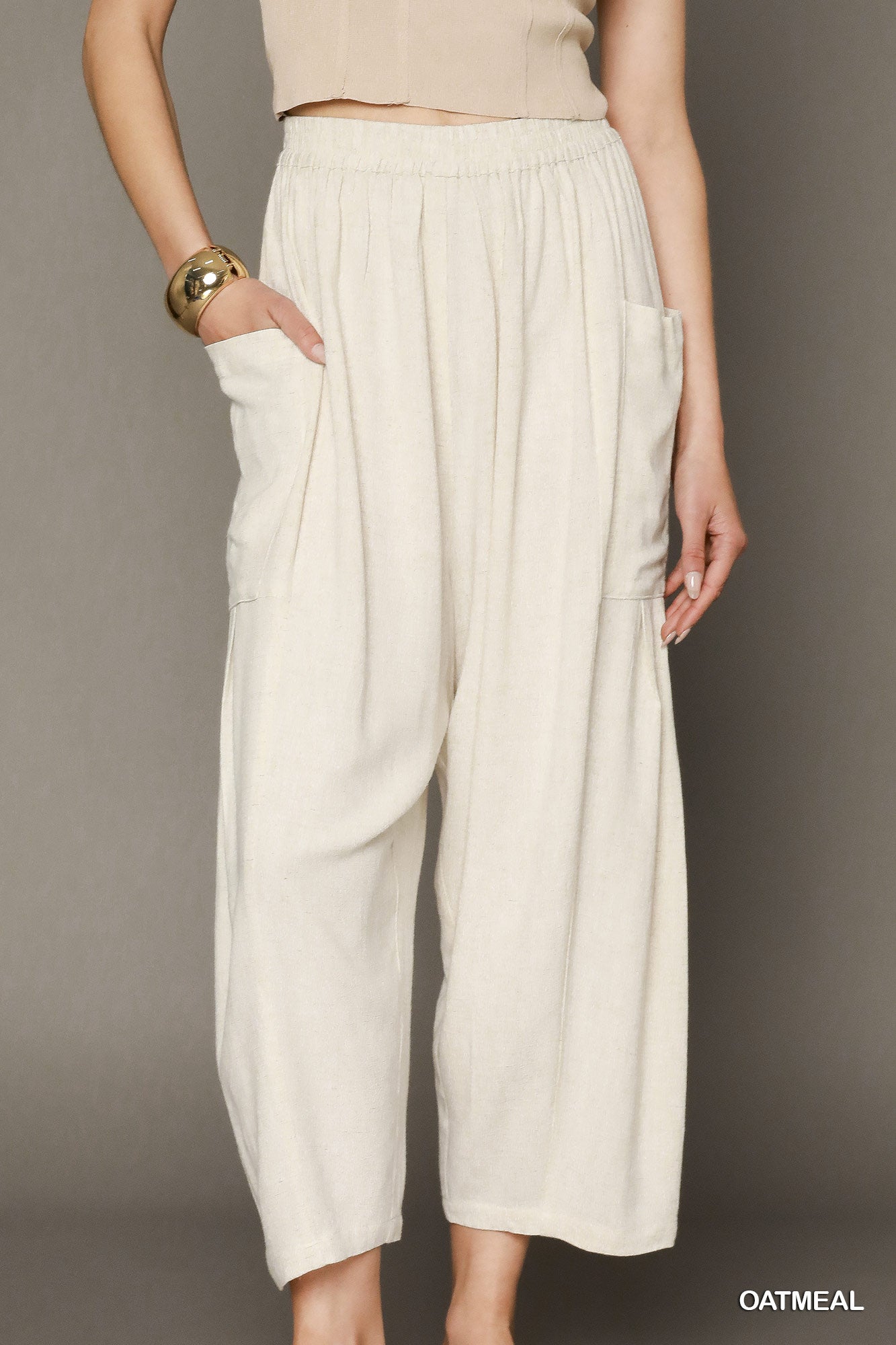 Trina Barrel Linen Pants