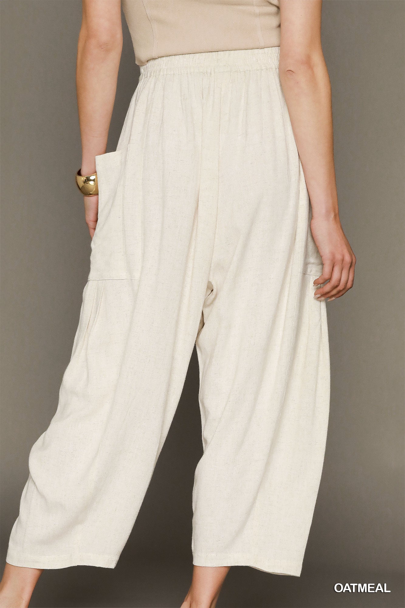 Trina Barrel Linen Pants