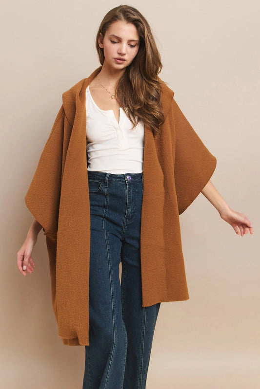 Hooded Cape Coat - Arden