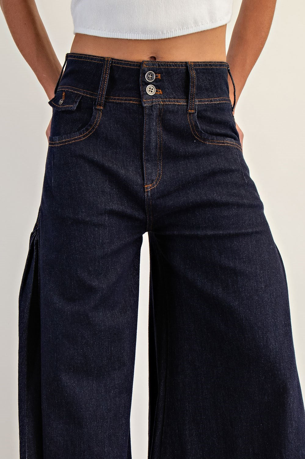 Palazzo Wide Leg Jeans