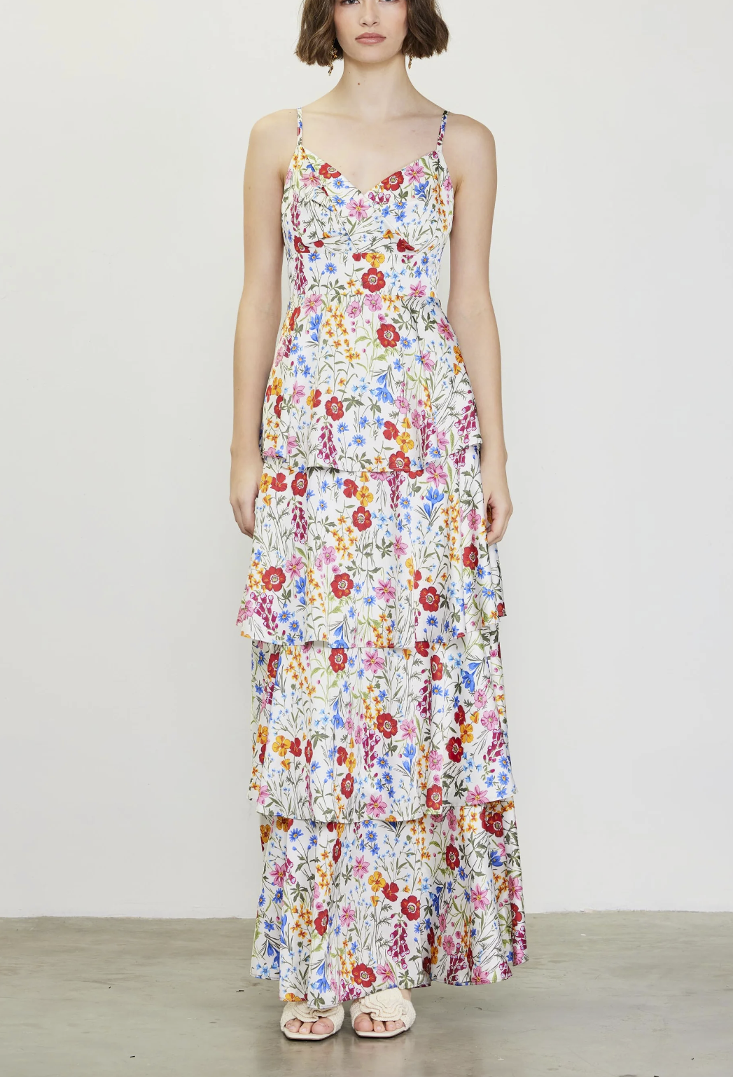 Betsey Floral Tiered Dress Maxi Dress