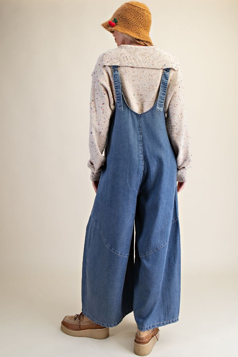 Washed Tencel Chambray Jumpsuit Romper – Aria