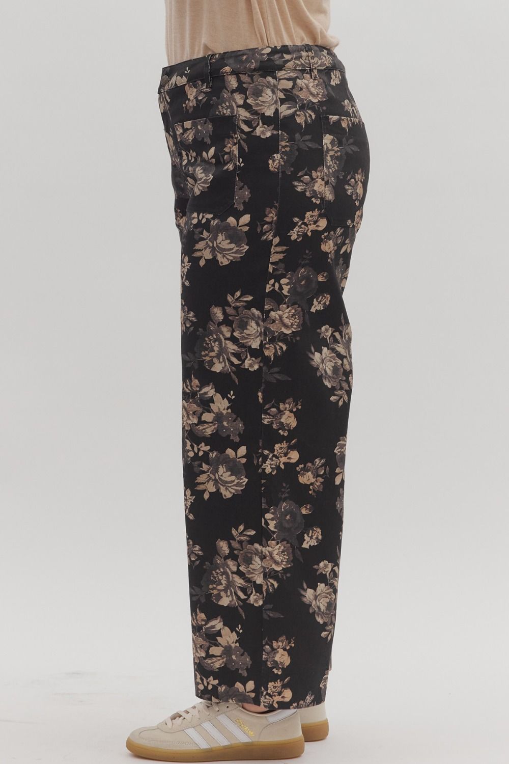 PLUS Floral Wide-Leg Pants – Tessa