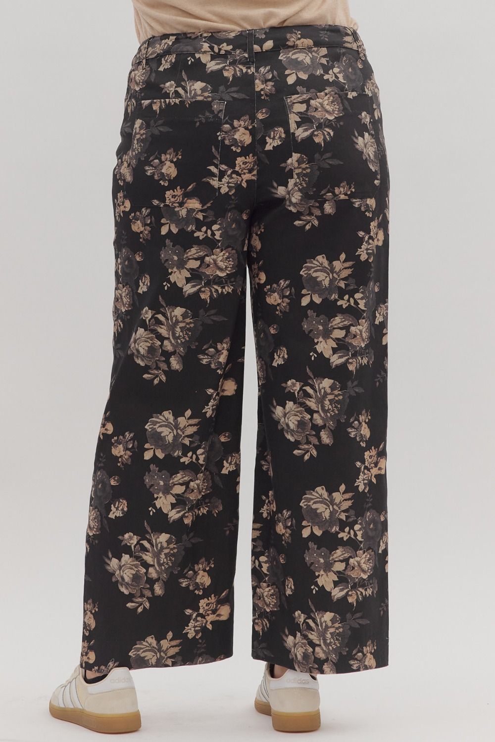 PLUS Floral Wide-Leg Pants – Tessa