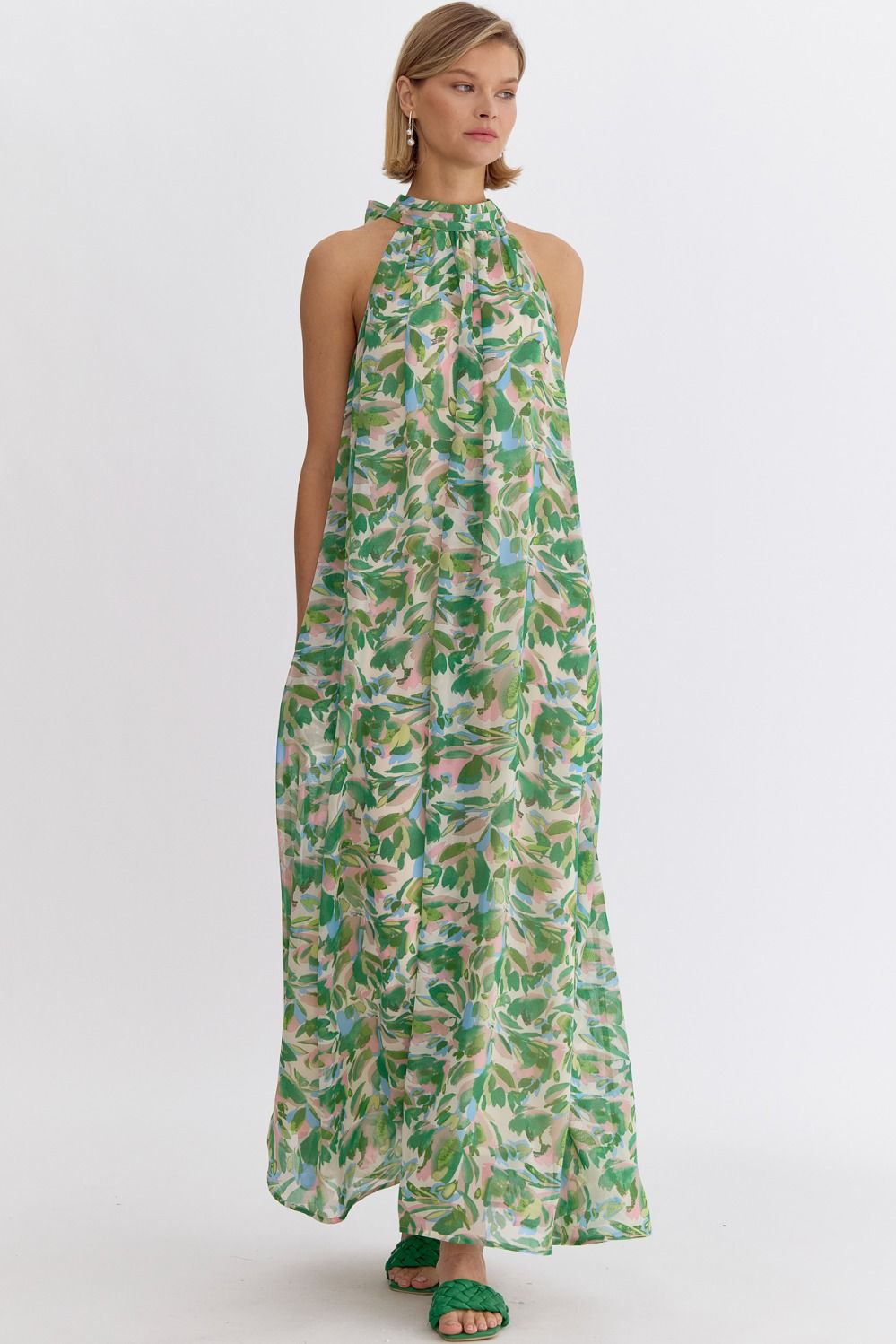 Bella Maxi Halter Dress