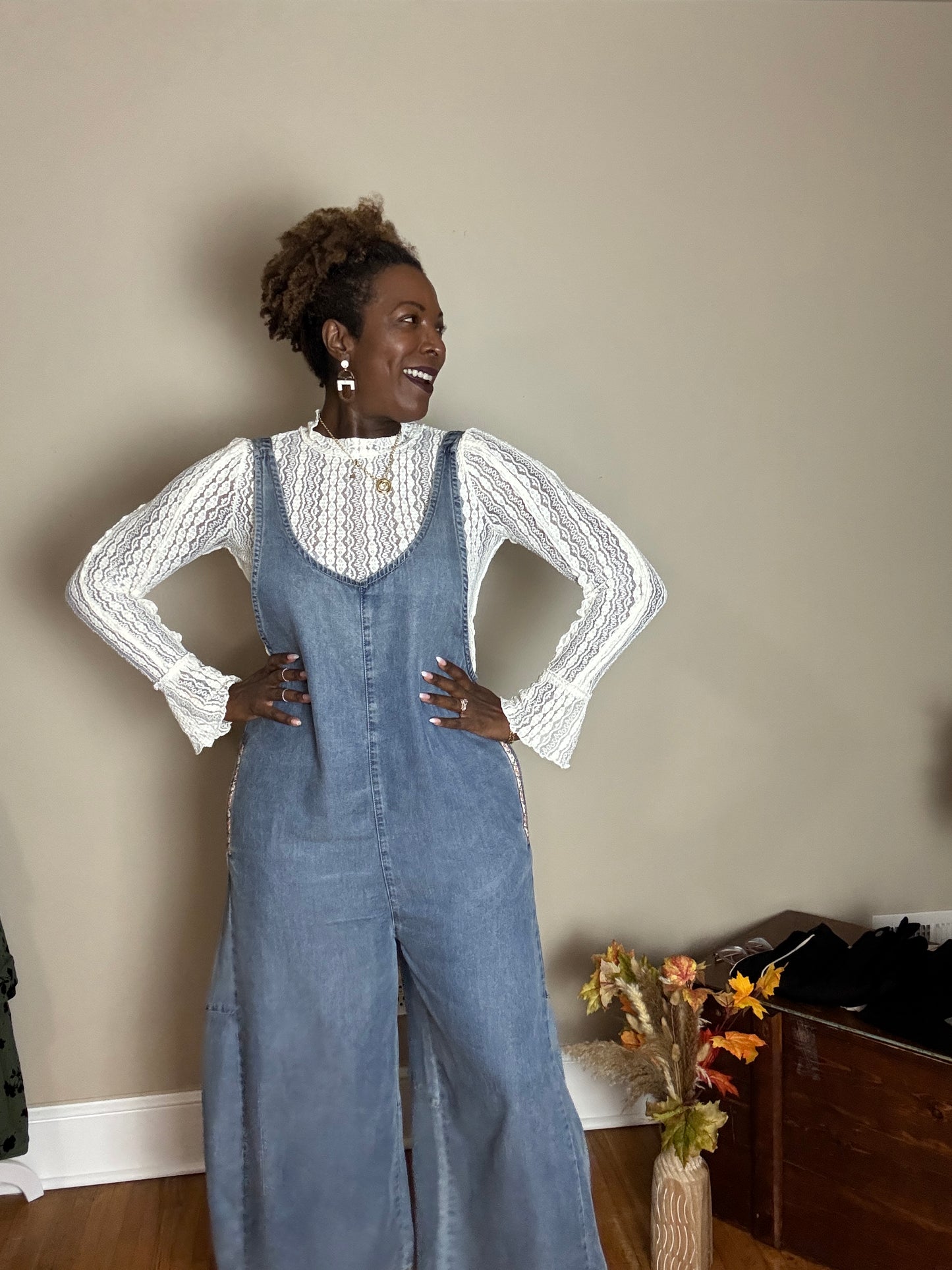 Washed Tencel Chambray Jumpsuit Romper – Aria