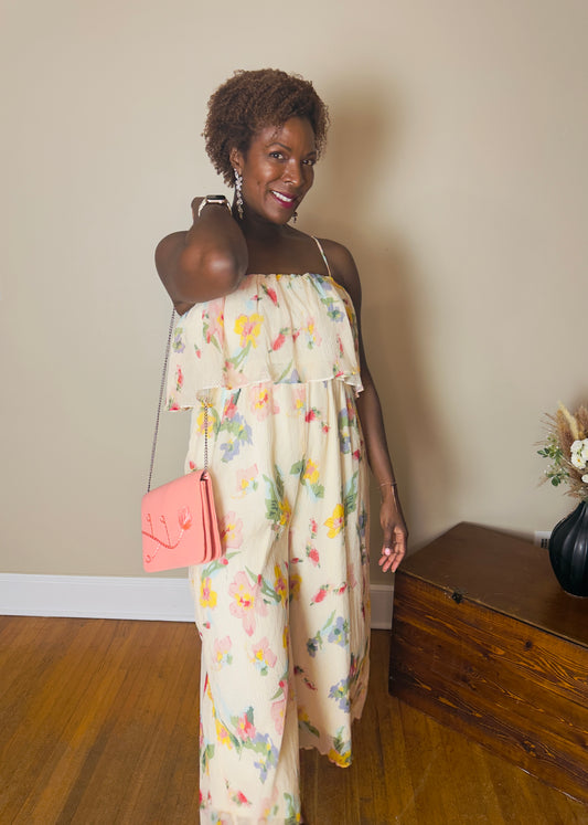 Bobbie Floral Print Jumpsuit