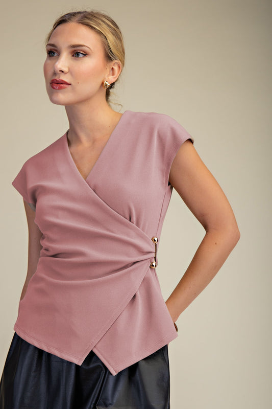 Sleeveless Wrap Top – Leyla