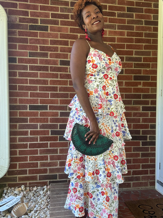 Betsey Floral Tiered Dress Maxi Dress