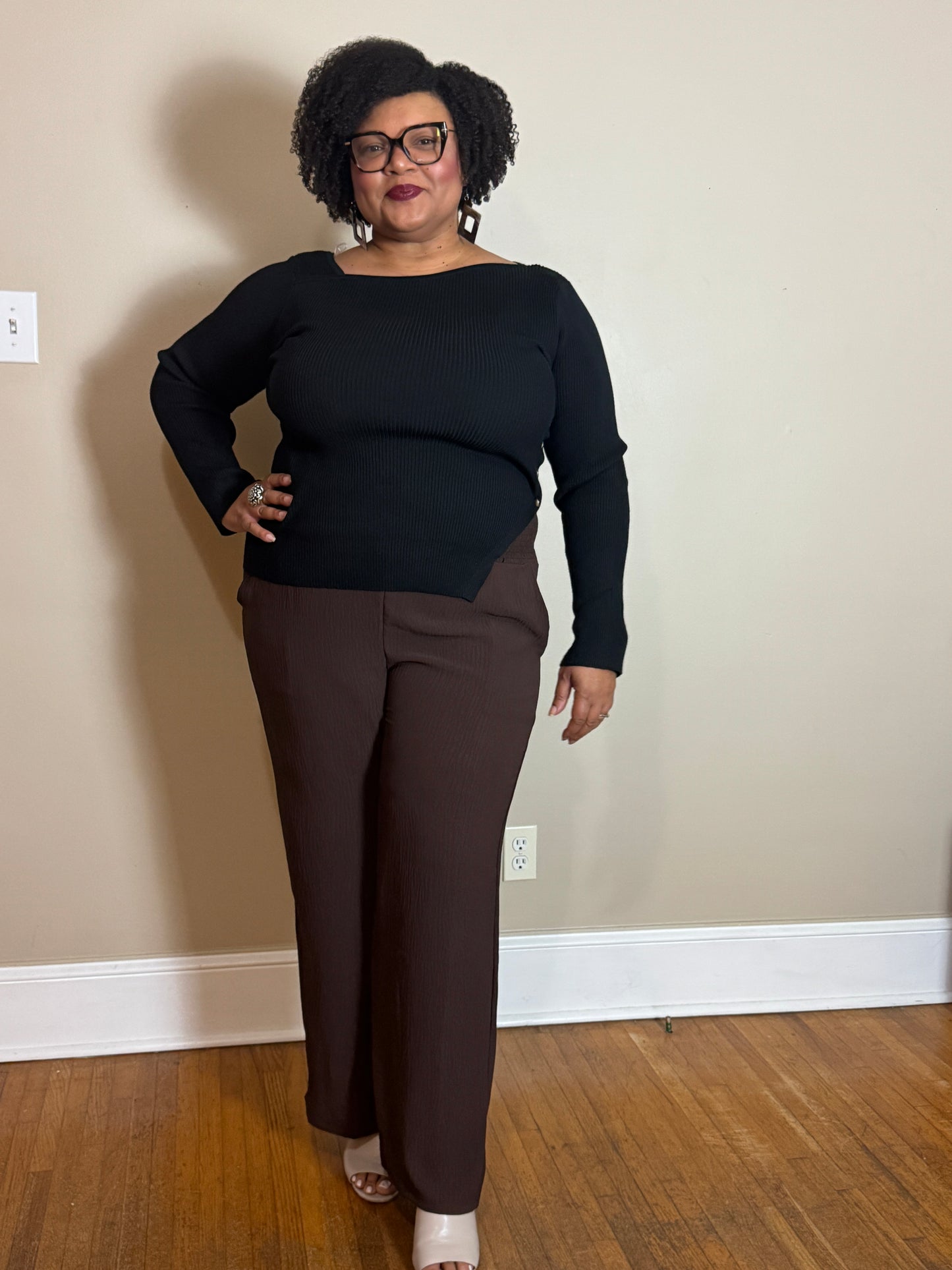 Plus Size Wide Leg Smocked Waist Pants – Carmen Pants