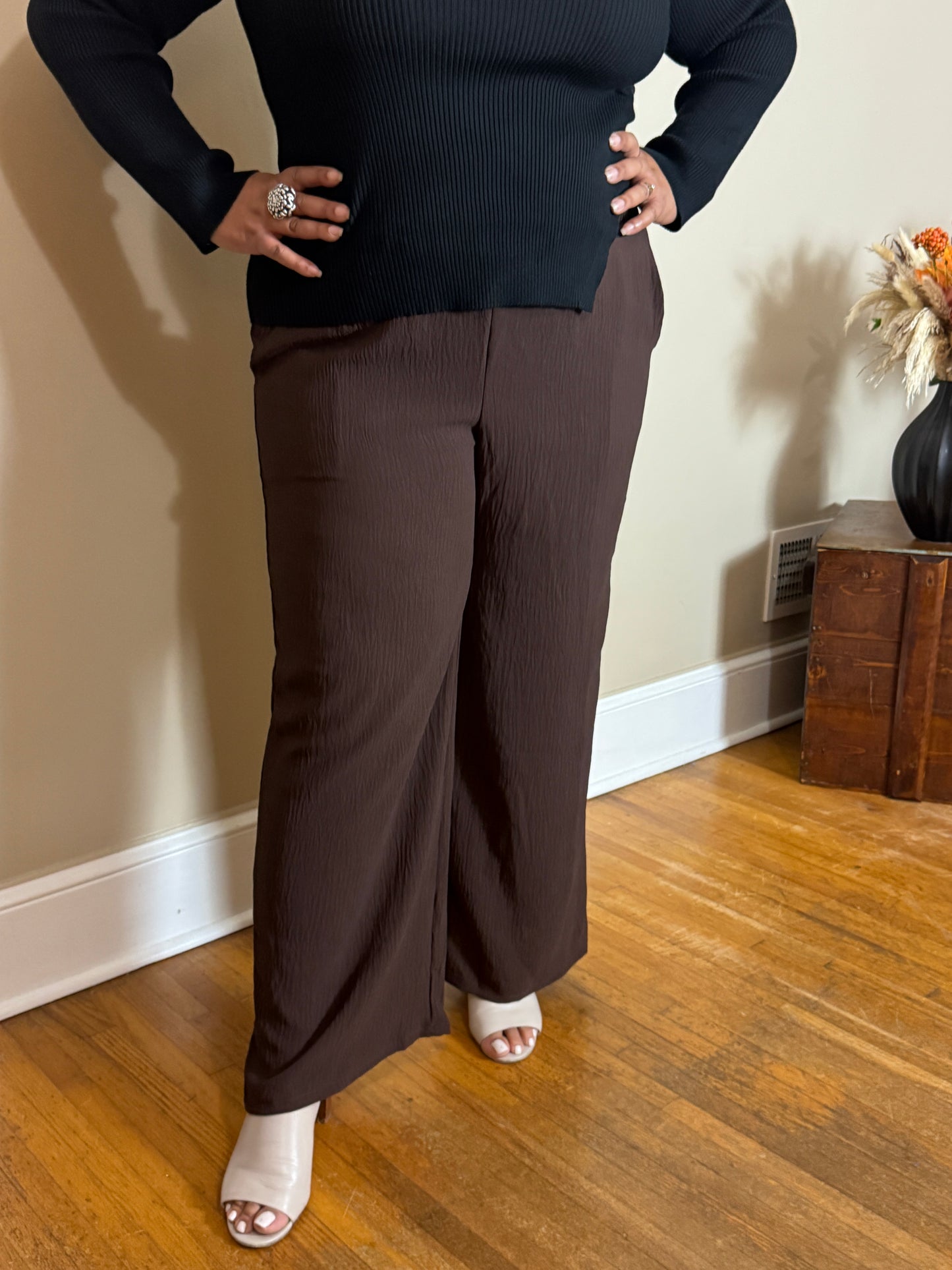 Plus Size Wide Leg Smocked Waist Pants – Carmen Pants