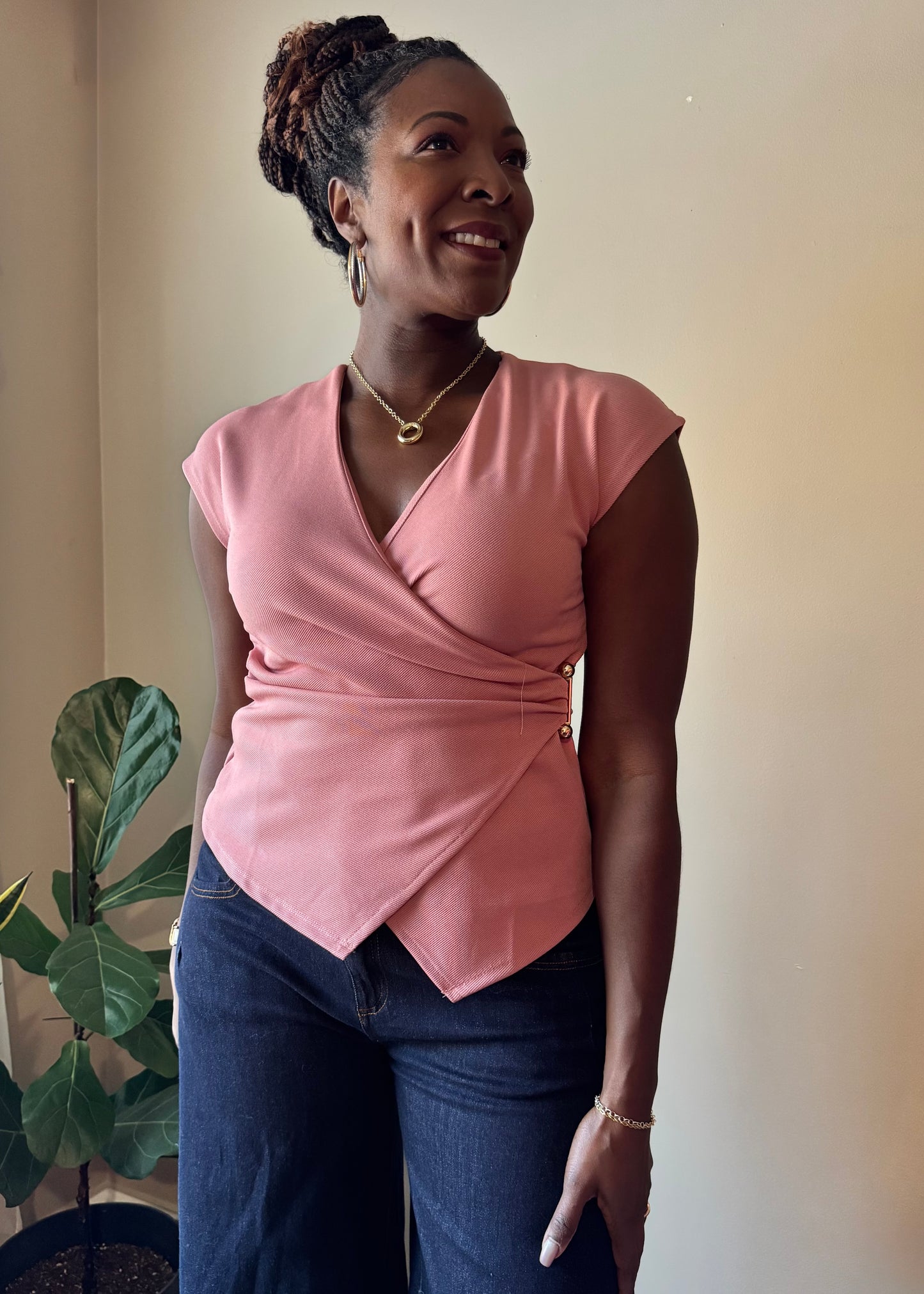 Sleeveless Wrap Top – Leyla