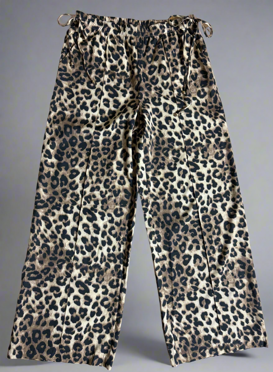 Taleah Straight Leg Leopard Print Pants