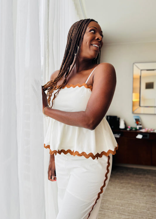 Babydoll Cami Top — Santorini Collection