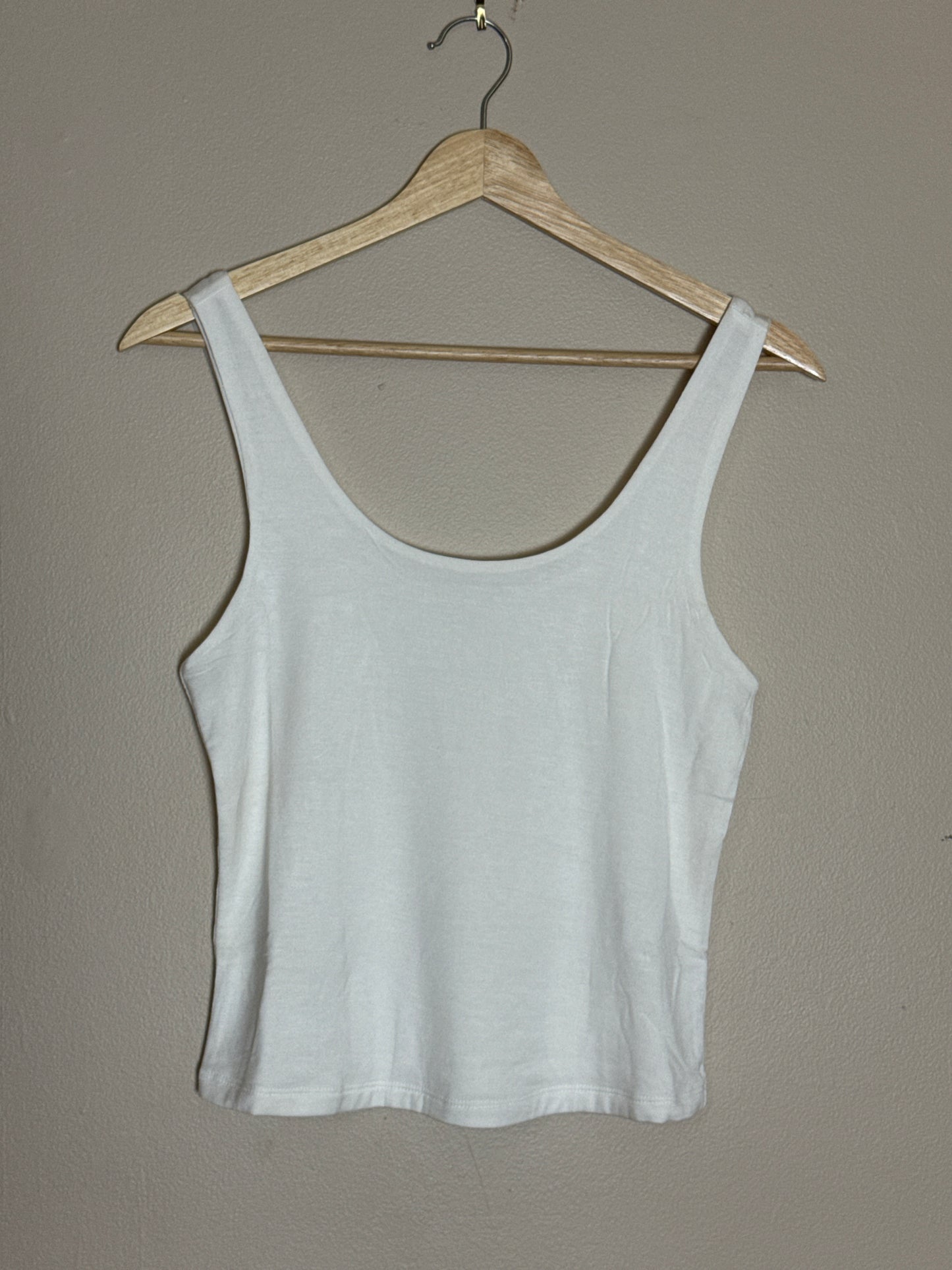 Double Layer Scoop Neck Tank Top - Cleo