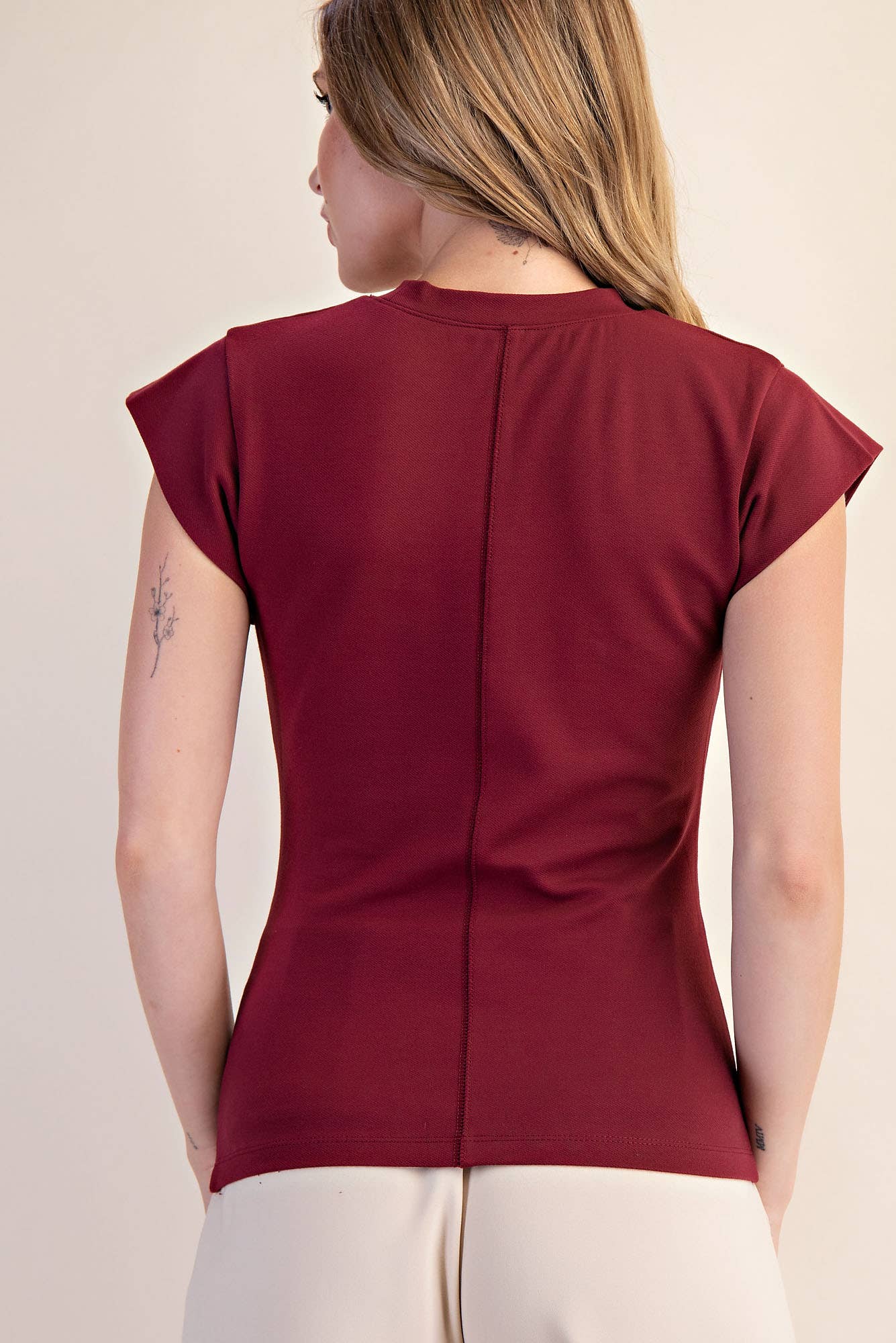 Structured Cap Sleeve Top – Ceci