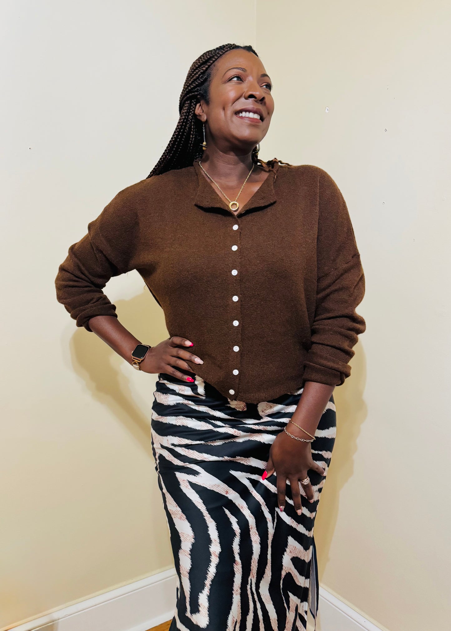 The Maribel Button Cardigan